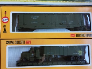 Modelleisenbahn COX HO, US Militär Zugset 4.JPG